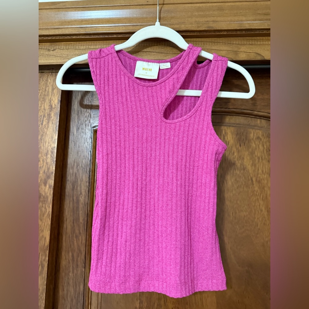 Anthropologie Maeve Fuchsia Top